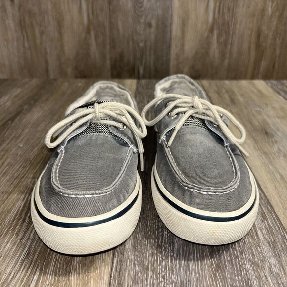 Sperry Halyard 2 Eye 0772830 Salt Washed Grey Men’s US Size 8.5M Sneaker Shoes - Picture 3 of 11